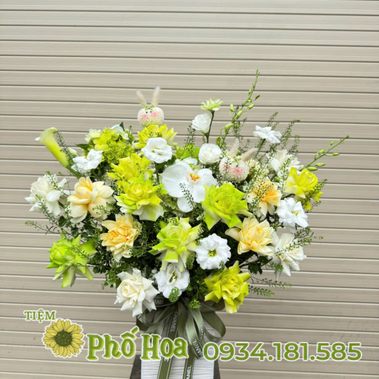 Giỏ hoa chúc mừng - ms 112