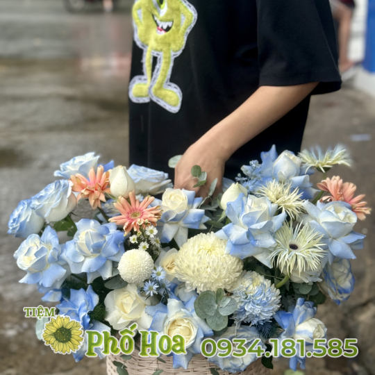 Giỏ hoa tặng sinh nhật - khai trương 