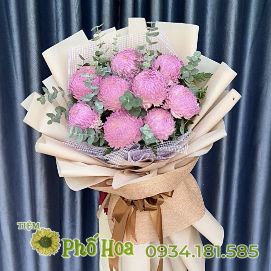 Bó hoa cúc mẫu đơn