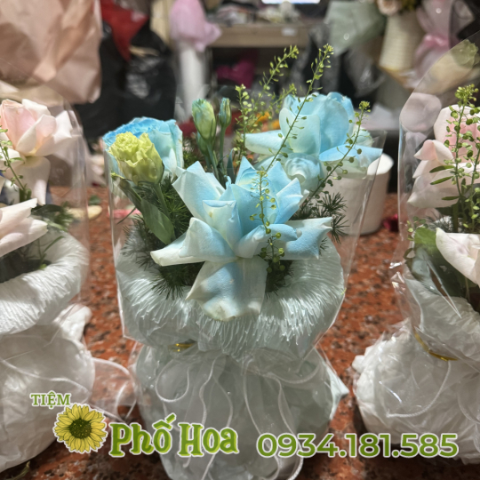 Bó nhỏ vừa tông cam hồng