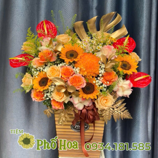 Hồng gà mix cam