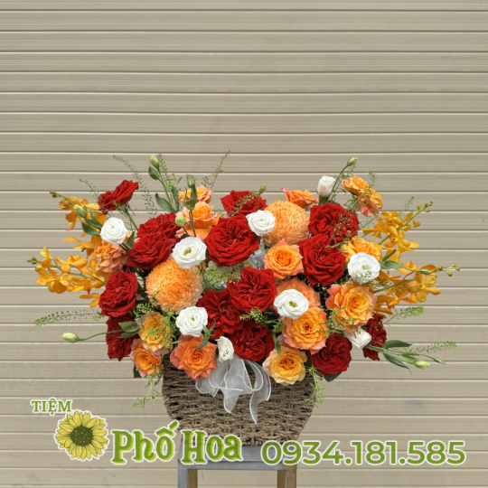 Giỏ tông đỏ - cam