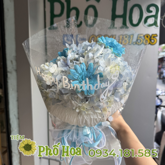 Bó cẩm tú cầu mini