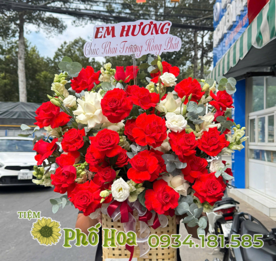 Giỏ Hoa Chúc Mừng - ms 115