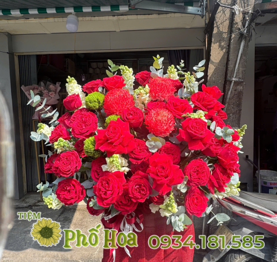 Giỏ hoa Chúc Mừng - ms 119