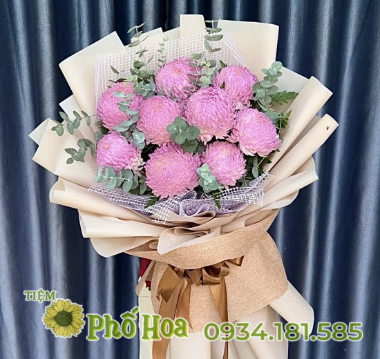 Bó hoa cúc mẫu đơn